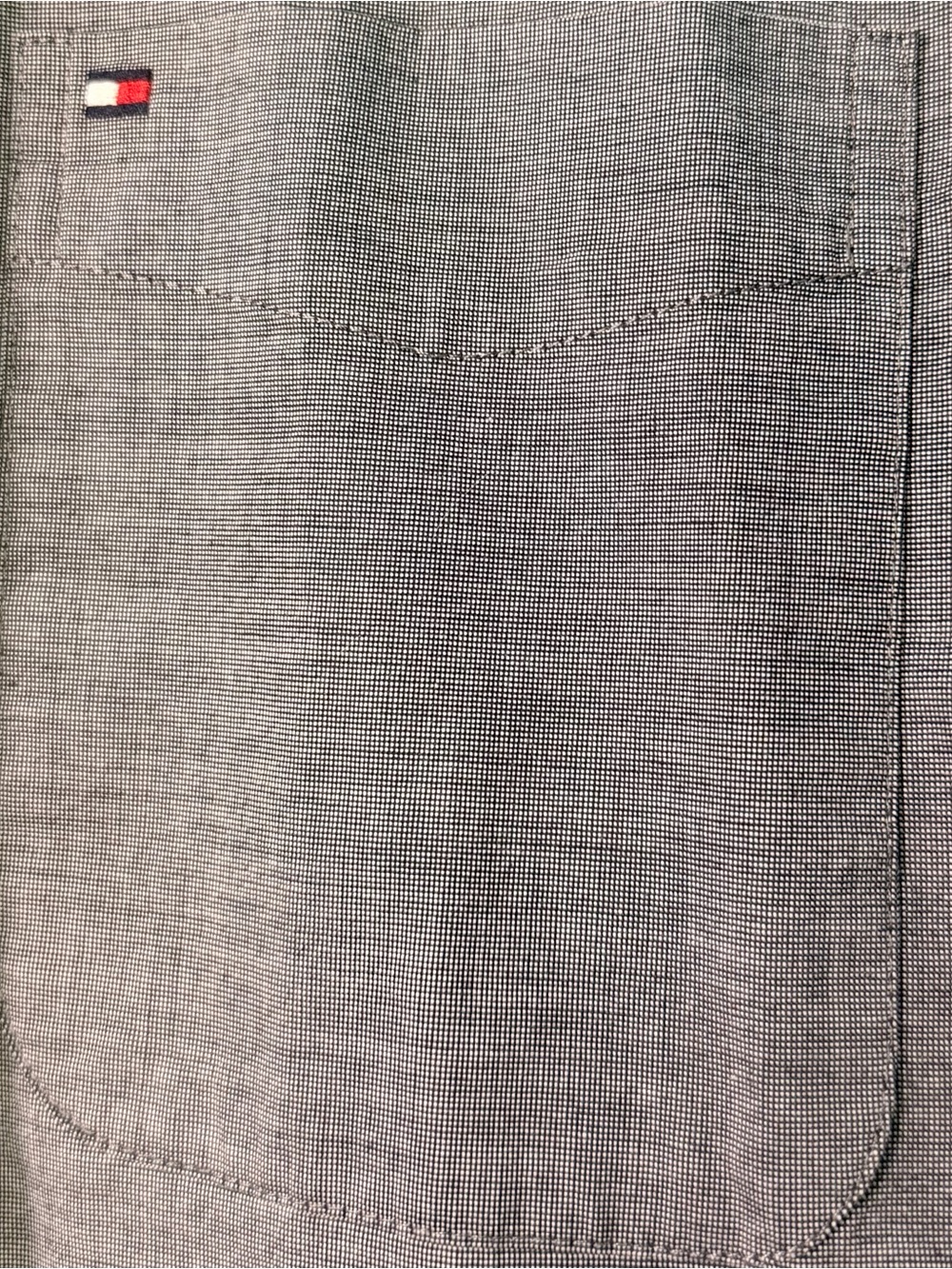 NWT Tommy Hilfiger Classic Fit Button Down Shirt Blue Gray Mens L - Picture 3 of 8